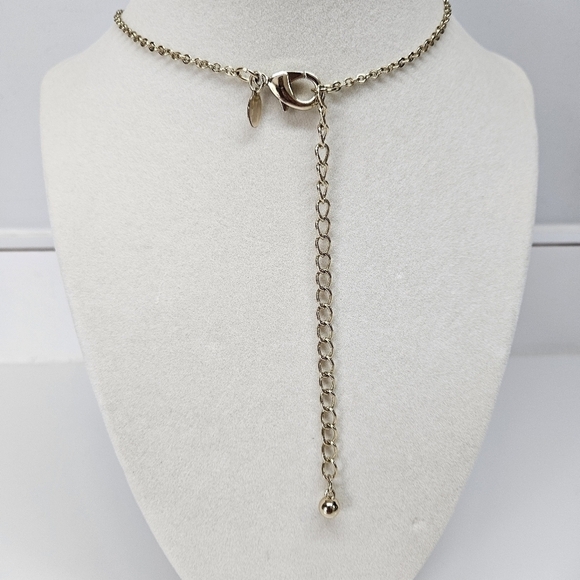 Chico's Gold-Tone Large Medallion Chain Statement Necklace - Picture 5 of 6